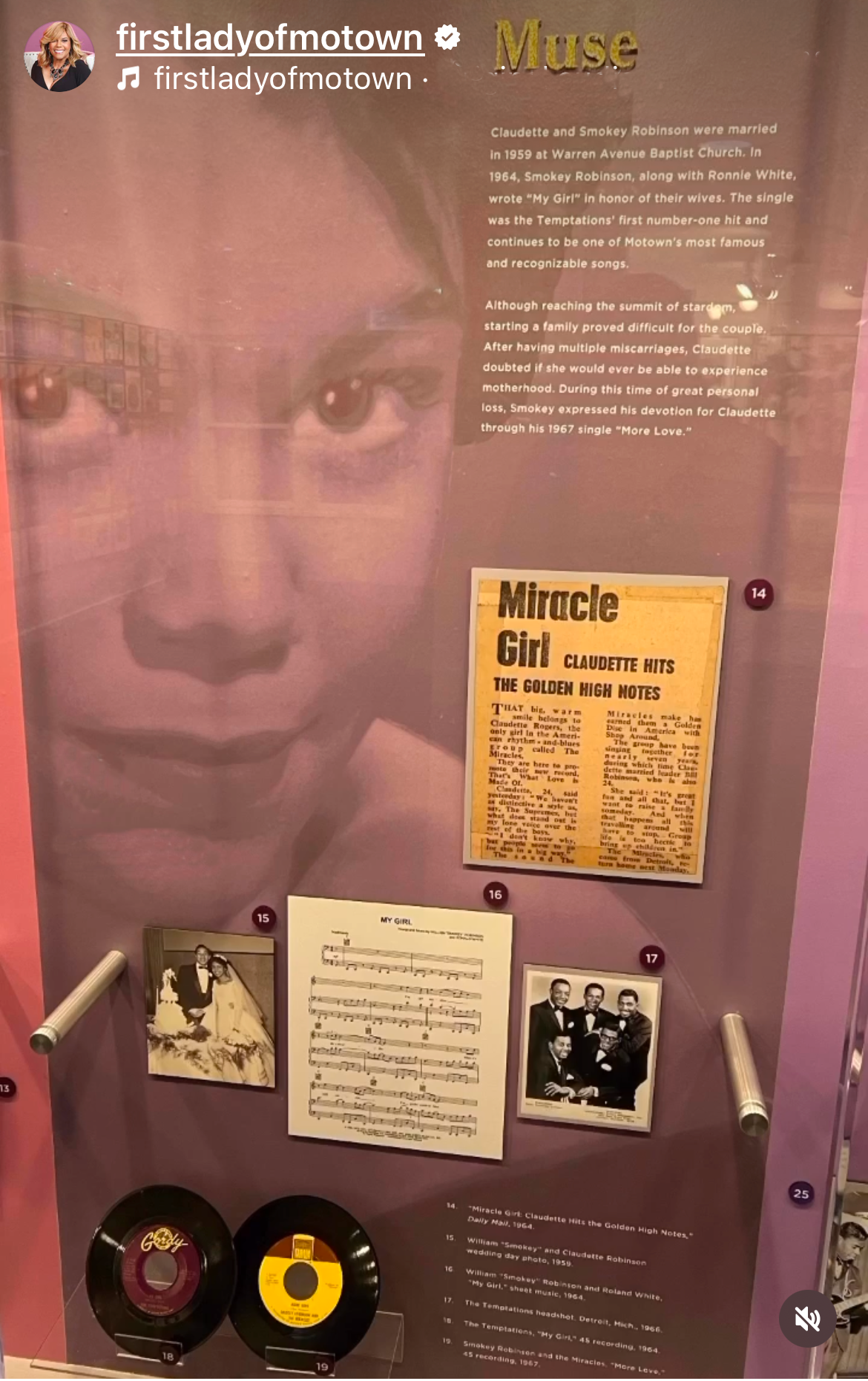 Claudette Robinson Exhibit at the Motown Museum - November 2024